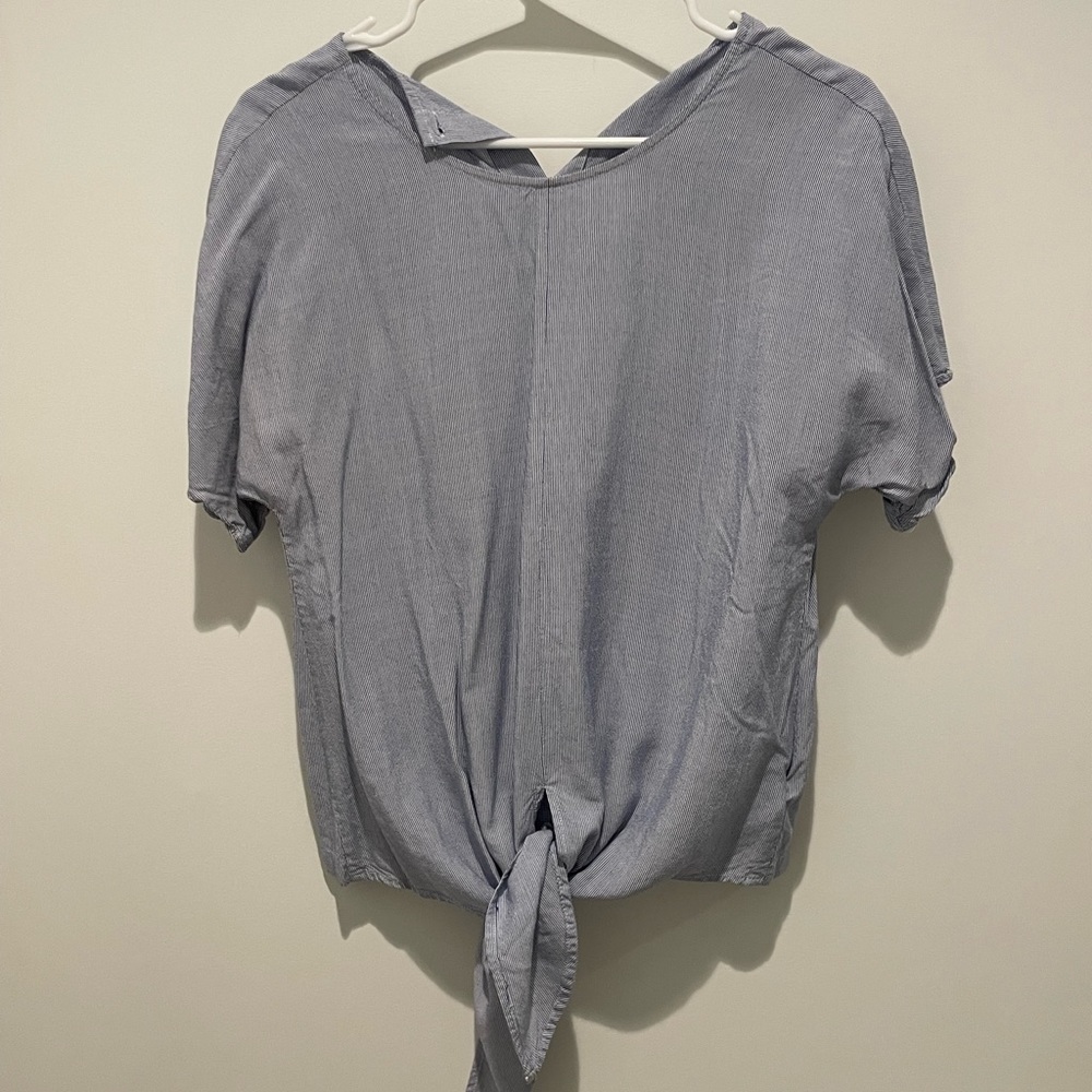 Madewell tie front top